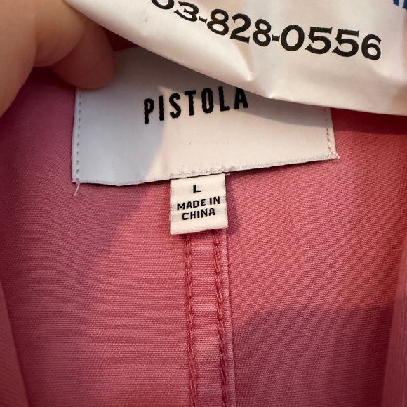 pistola Rose Pink Short Sleeve Utility Jumpsuit - Picture 2 of 3